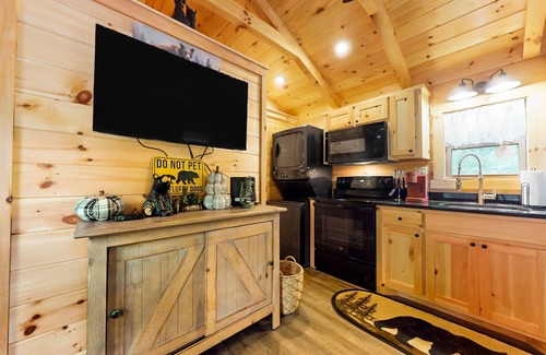 Otto Cabina | Dog-friendly riverfront cabin with mtn & river views, firepit, grill, patio, W/D
