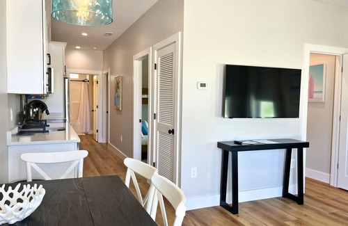 Port St. Joe Cabaña | "Dolphin Cottage" is a pet friendly, 2 bed, 1 1/2 bath unit accepting 5 guests. Community Pool.