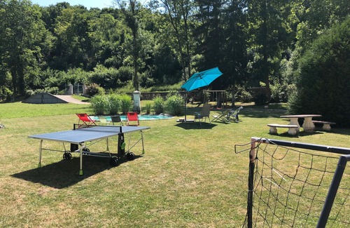 Rollainville Villa | Domaine de L'Etanche: piscina privada, terraza privada y Wi-Fi