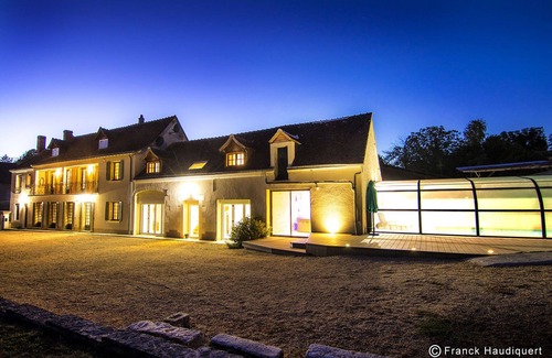 Chatillon-sur-Cher Casa | Les Perrières-5 étoiles-Casa-Premium-Baño con ducha-Vista al patio