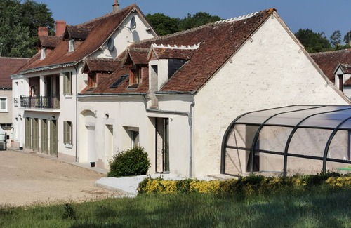 Chatillon-sur-Cher Casa | Les Perrières-5 étoiles-Casa-Premium-Baño con ducha-Vista al patio