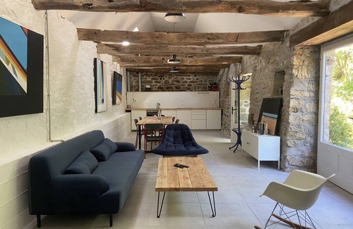 Douarnenez Cabaña | Glas Penty-Rural-Diseñador-Baño privado con ducha-Vista al Jardín