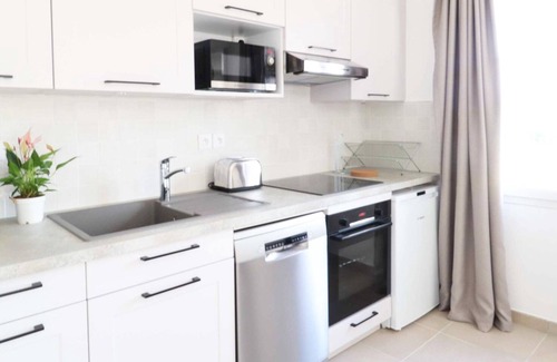 Bussy-Saint-Georges Apartamento | 4 personnes - Premium -Apartamento-Vista al Jardín-Apartamento-Baño Privado