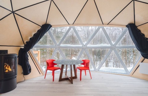 La Conception Chalet De Esquí | Dome at Bel Air Ideal for a couple - Private Jacuzzi & sauna - Bbq - Fireplace