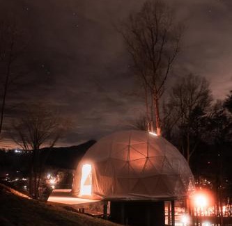 Hiawassee Otro | Dome Home Lake and Mountain Views Hot Tub