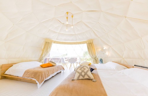 Yufu Cabina | Dome Tent With Private Hot Spring / Yufu Ōita