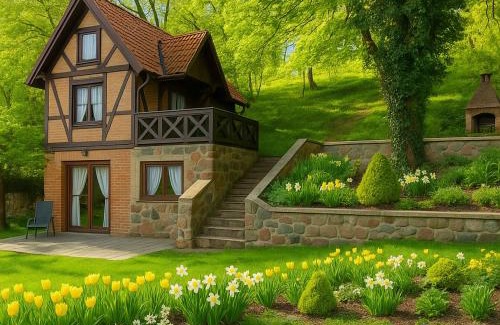 Olsztynek Apartamento | Domek Apartament w Skarpie Łutynowo