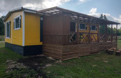Rzeczenica Casa | Domek letniskowy - żółty-całoroczny