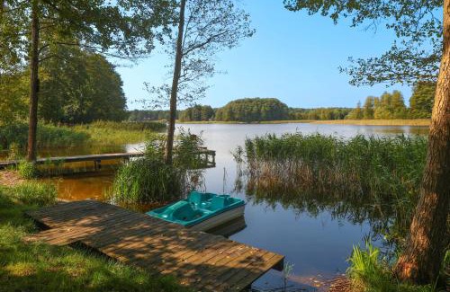 gmina Bierzwnik Cabina | Domek nad Jeziorem Okrągłe plaża, pomosty wędkarskie, kajaki, jacuzzi, sauna