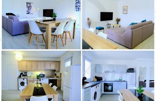 Melun Apartamento | Double Apparts - Spacieux 140 m2 - 4 Ch - Entrée autonome- 2 Parkings Privé Gratuit
