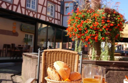 Ettenheim Cabaña | Double room B with shower and toilet - Hotel Deutscher Hof