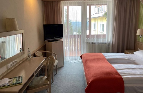 Fichtelberg Apartamento | Double room, shower, toilet, balcony - WAGNER'S Hotel and Restaurant Schönblick