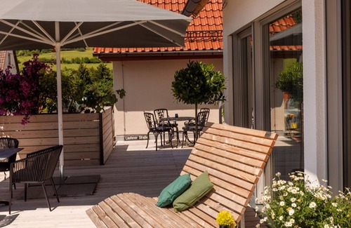 Lautlingen Apartamento | Double room with shower and WC