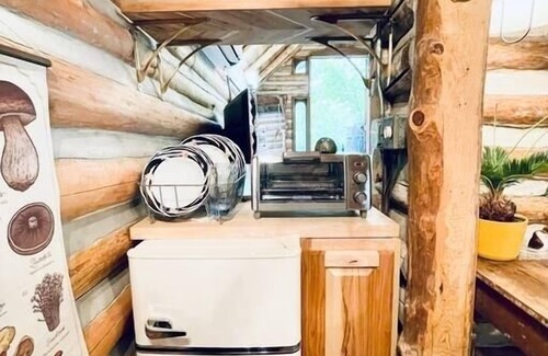 Eureka Springs Historic District Cabina | Downtown 1930’s Log Cabin