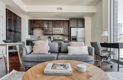 Waller Creek District Apartamento | Downtown Austin 1br w gym pool wd nr Capitol ATX-165