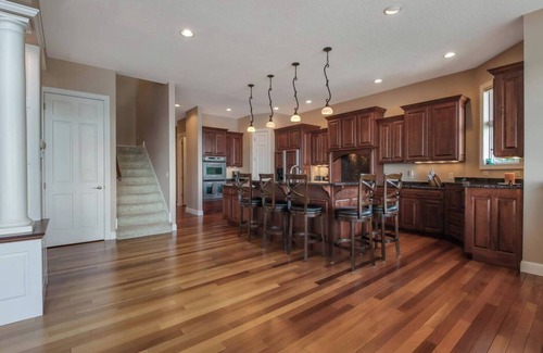 Chetek Casa | Downtown Lakefront Home on Lake Chetek w/hot tub & pontoon & jet ski rental