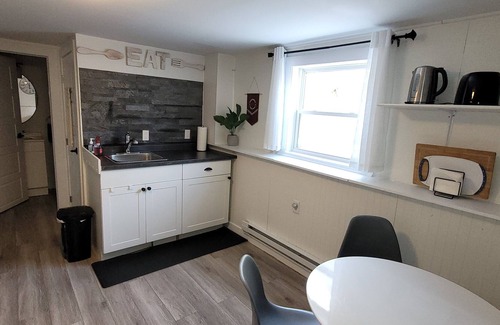 Fredericton Apartamento | Dragonfly Den, 2 bdrm with sauna, fire pit, hot tub. 2 min drive to downtown
