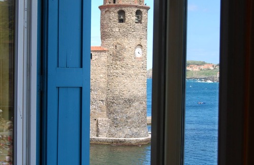 Collioure Apartamento | Dúplex, 6 personas, balcones en la bahía de Collioure y terraza, vista única