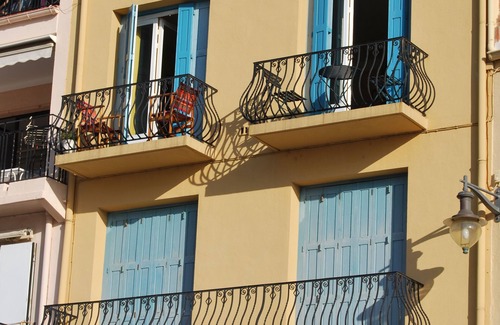 Collioure Apartamento | Dúplex, 6 personas, balcones en la bahía de Collioure y terraza, vista única