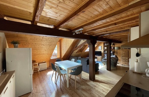 Saint-Chaffrey Apartamento | Duplex 70 m2, slopes view, 150m from lifts, Chantemerle, Serre Chevalier 1350