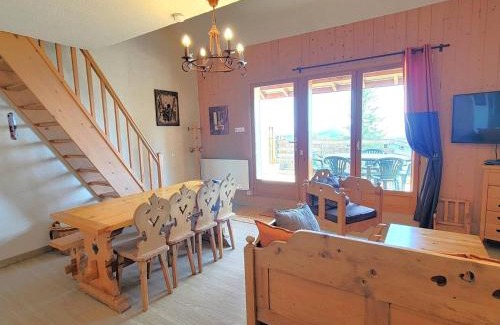 Saint-Michel-de-Chaillol Apartamento | Duplex 8/9 pers avec terrasse Sud, proche pistes, Wi-Fi, animaux OK, parking + options - FR-1-393-92