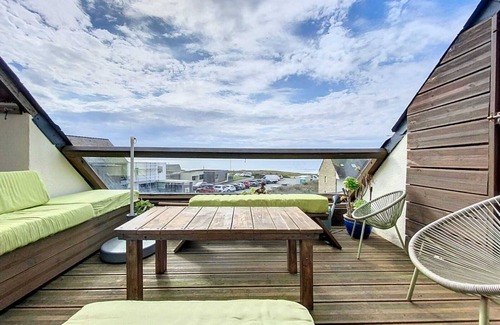 Guidel-Plages Apartamento | Duplex apartment with stunning sea view