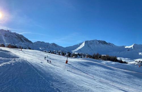 Plagne Villages Apartamento | Duplex calme au pied des pistes, balcon et animaux acceptés - FR-1-455-232