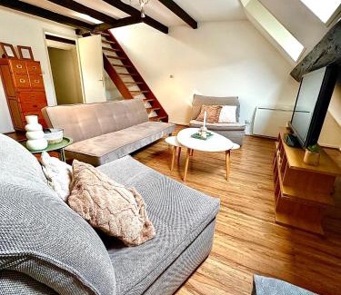 Thionville Apartamento | Duplex cosy en hypercentre de Thionville - 3min à pied de la gare