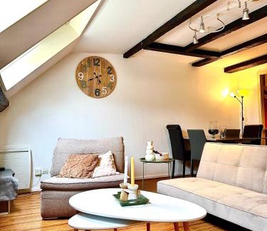 Thionville Apartamento | Duplex cosy en hypercentre de Thionville - 3min à pied de la gare