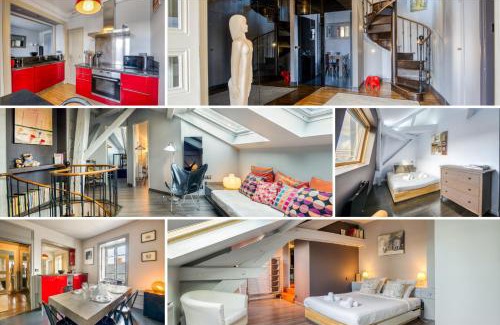 Nantes Centre Apartamento | Duplex de 115m2 dans un bâtiment chic historique - Le Belvédère St Nicolas