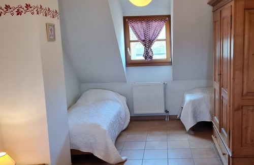 Hunawihr Apartamento | Sébastien-Dúplex-Apartamento-Baño en la habitacion-Vineyard view