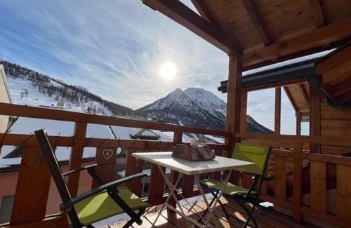 Montgenevre Apartamento | Duplex lumineux près des pistes avec Wi-Fi et garage - FR-1-266-236