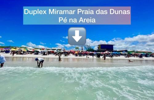 Foguete Casa | Duplex Miramar Praia das Dunas - Pé na Areia - Ar Condicionado