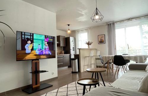 Magny-le-Hongre Apartamento | Duplex Moderne 8per&3Ch&10 min Disney&Parking free