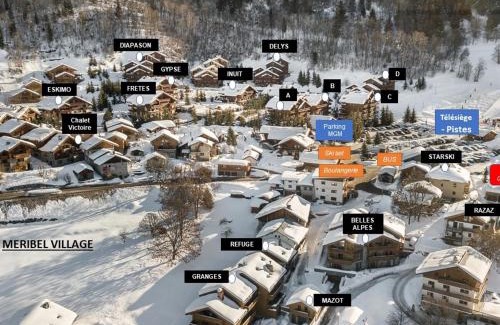 Meribel Village Apartamento | Duplex moderne proche pistes avec terrasse et parking privatif - FR-1-566-42