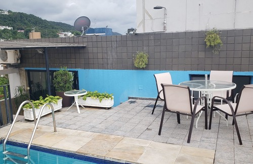 Jardim Sao Miguel Apartamento | Cubierta del dúplex 4 HABITACIÓN GUARUJA / SP C / piscina y barbacoa PRIVADO