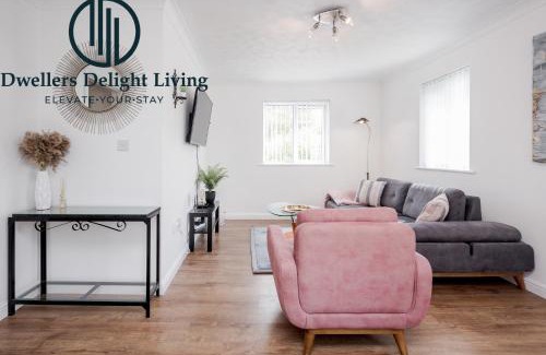 West Thurrock Apartamento | Dwellers Delight Living Ltd Serviced Accommodation Charming 3 Bedroom Flat, Chafford Hundred, Grays with Free Parking & Wifi