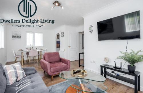 West Thurrock Apartamento | Dwellers Delight Living Ltd Serviced Accommodation Charming 3 Bedroom Flat, Chafford Hundred, Grays with Free Parking & Wifi
