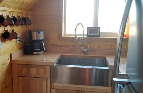 Cohoe Cabina | # "Eagles Nest" - Cabaña de vacaciones, entrada de Cook Alaska
