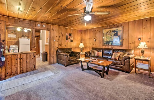 East Tawas Cabina | East Tawas Cabin w/ Deck, Backyard & Fire Pit!