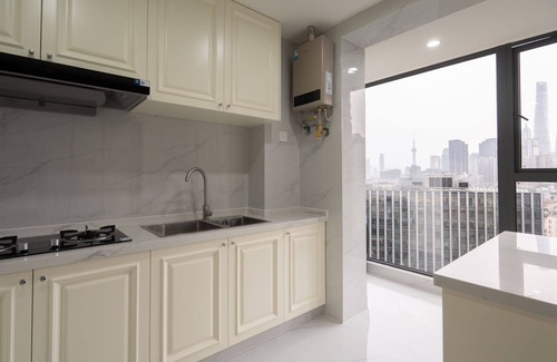 Huangpu Apartamento | EHUB - Yuyuan Garden Shanghai Tower View with AC & Heating near Subway