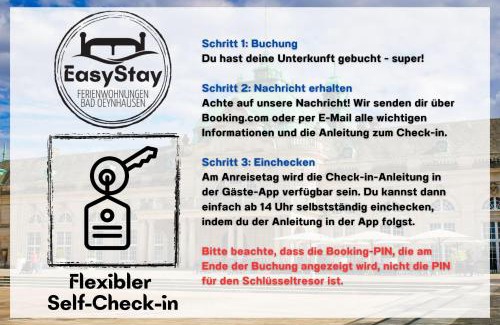 Bad Oeynhausen Apartamento | EasyStay#1 Cozy Studio in Kliniknähe, mit Netflix,Küche & Bad