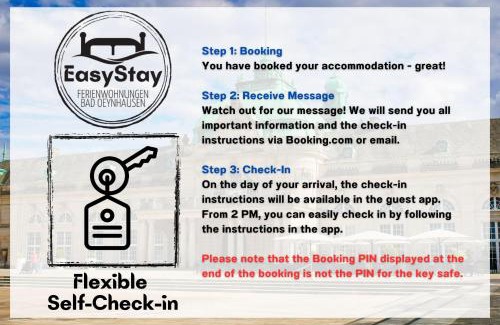 Bad Oeynhausen Apartamento | EasyStay#1 Cozy Studio in Kliniknähe, mit Netflix,Küche & Bad