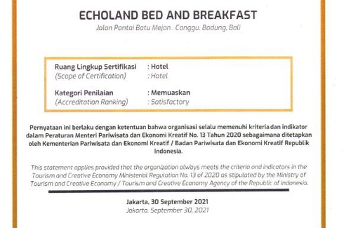 Batu Bolong Cama Y Desayuno | Echoland Boutique Bed And Breakfast