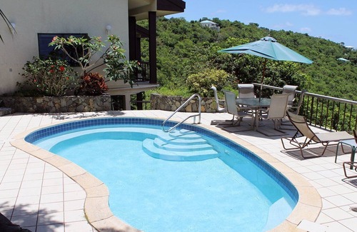 Maho Bay Quarter Casa | Villa ecológica con impresionantes vistas de Coral Bay.