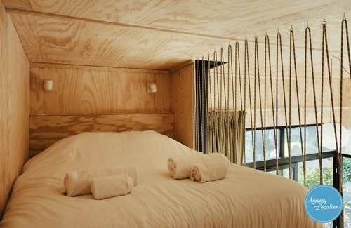 Rovagny Cabina | Ecolodge Acmé vue lac et bain nordique
