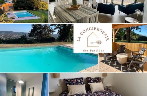Pujols Casa | Ecrin de paradis Pujols HAUT Piscine-VUE