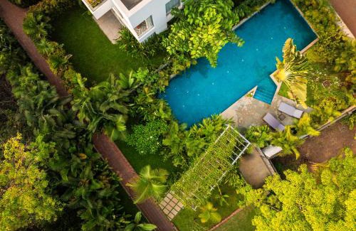 Assagao Apartamento | El Rocio Estate 2bhk in Assagao with Common pool, Free Parking,8 min away from Vagator