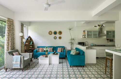 Assagao Apartamento | El Rocio Estate 2bhk in Assagao with Common pool, Free Parking,8 min away from Vagator