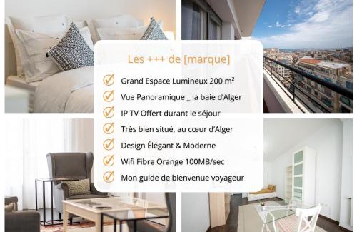 Algiers Apartamento | Elegance in Télemly, View of Algiers Bay